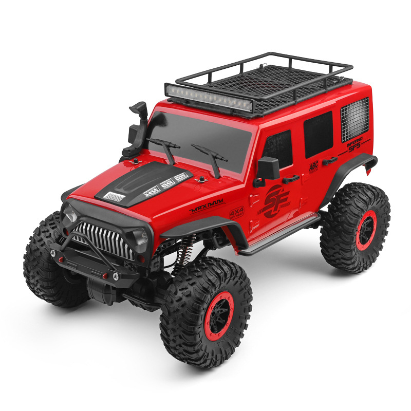 Rc Hobby Grade Crawler - 1:110 4WD Doppelachsen-RC-Rock-Crawler Offroad-Truck mit Federungsbrücke,