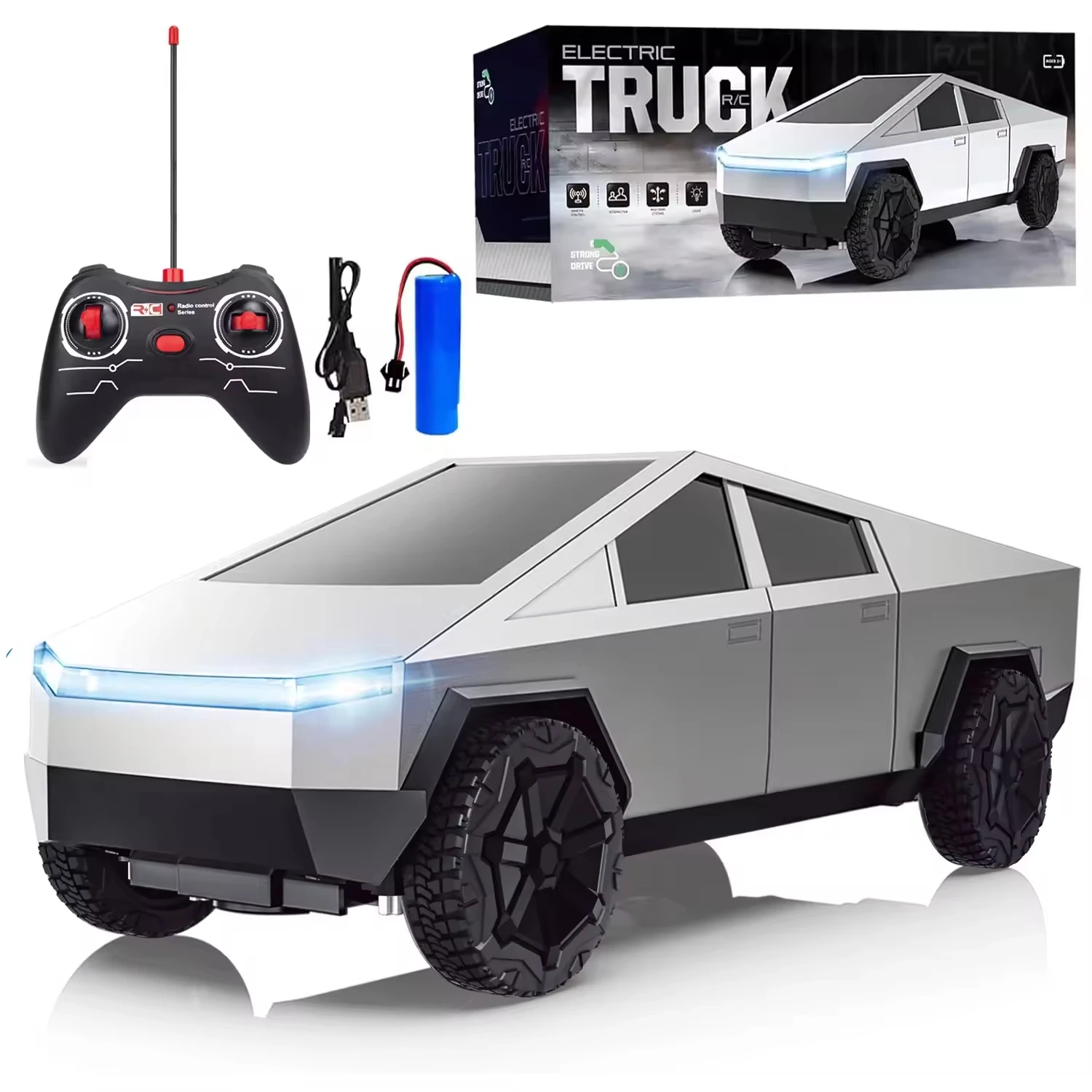 Led Light Kit Rc - 1:24 RC Cybertruck Pickup 4WD Offroad-Fernbedienungsauto,