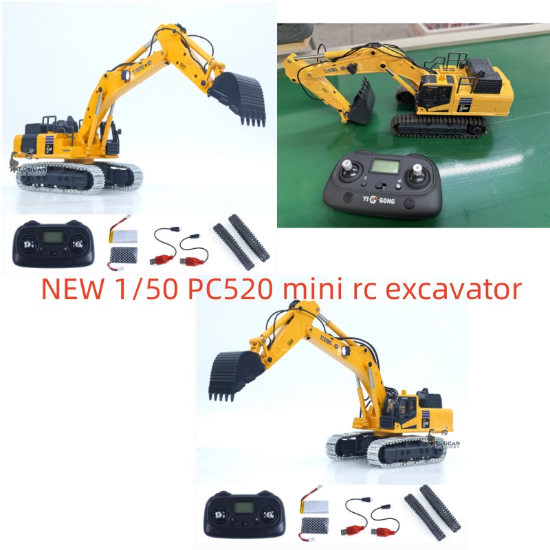 Rc Hobby Track - 1/50 Mini RC Bagger PC520 Elektrischer