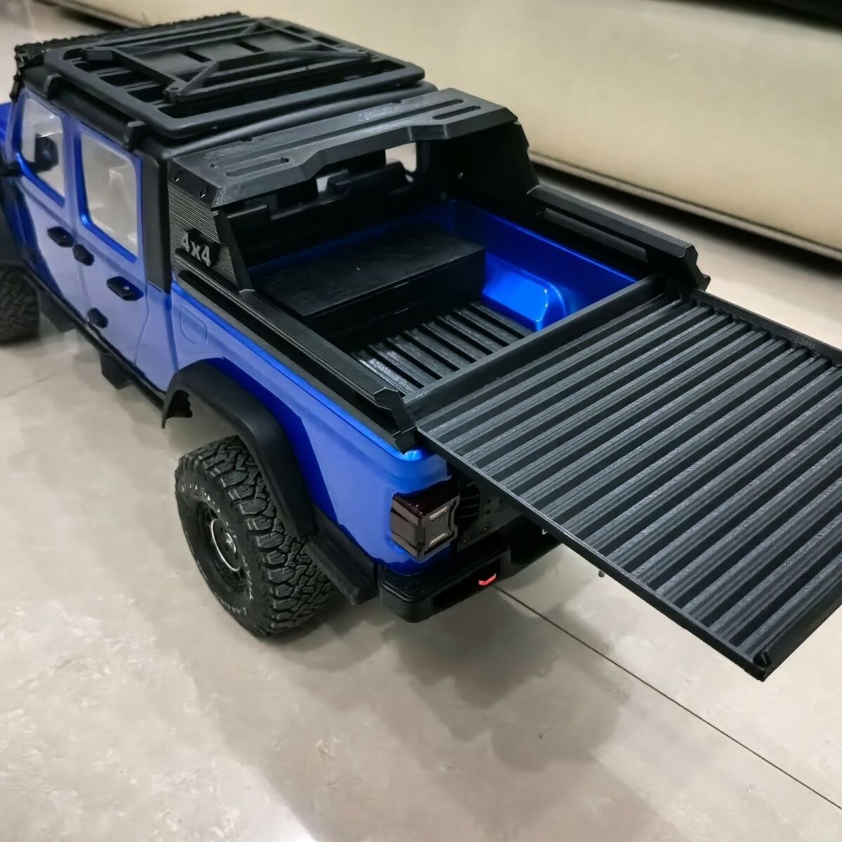 Rc Hobby Room - RC einziehbares Heckbett für RLAARLO JK07,