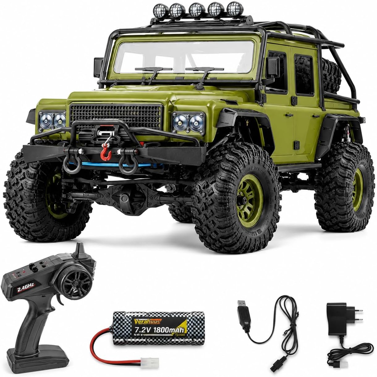 Rc Hobby Grade Crawler - Ferngesteuerter Truck für Erwachsene - 1:8