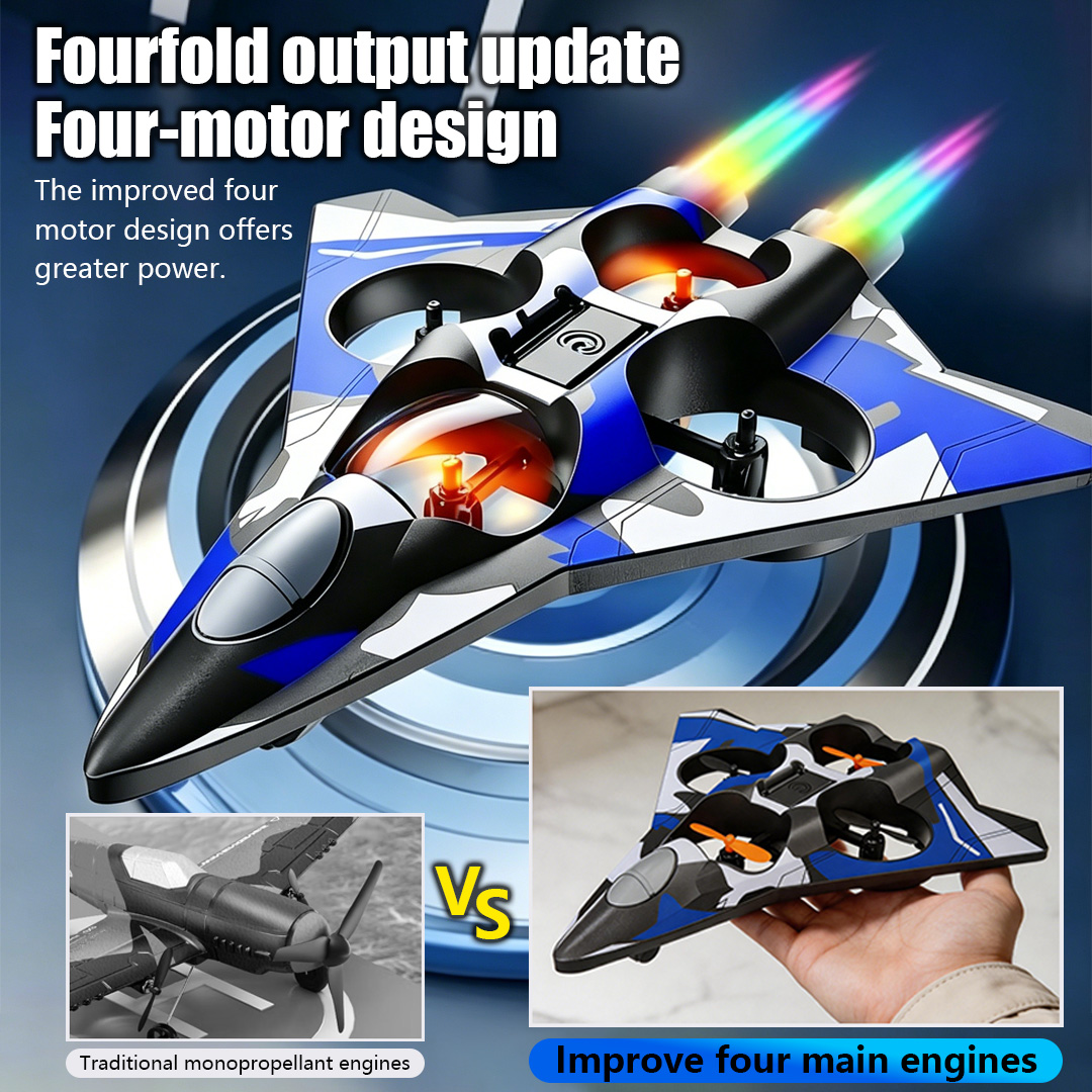 Led Light Kit Rc - Schaumstoff-Flugzeug-Stunt-Helikopter Coole Kampfjets 360°-Drehungen Stoßdämpfende Materialien