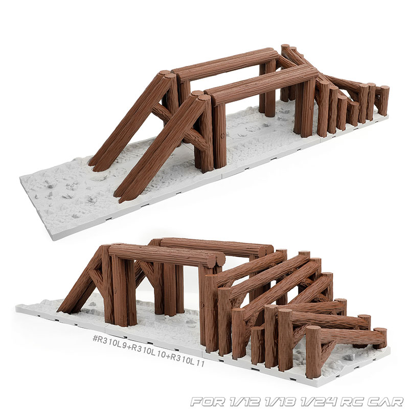 Simulierte Holzpfahl-Straßensp – Rc Hobby Track Bewertung und Preis