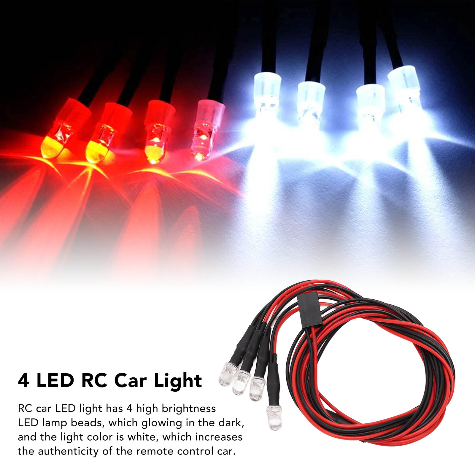 5 Sets 4 LED RC Auto-Lichter H – Led Light Kit Rc Bewertung und Preis