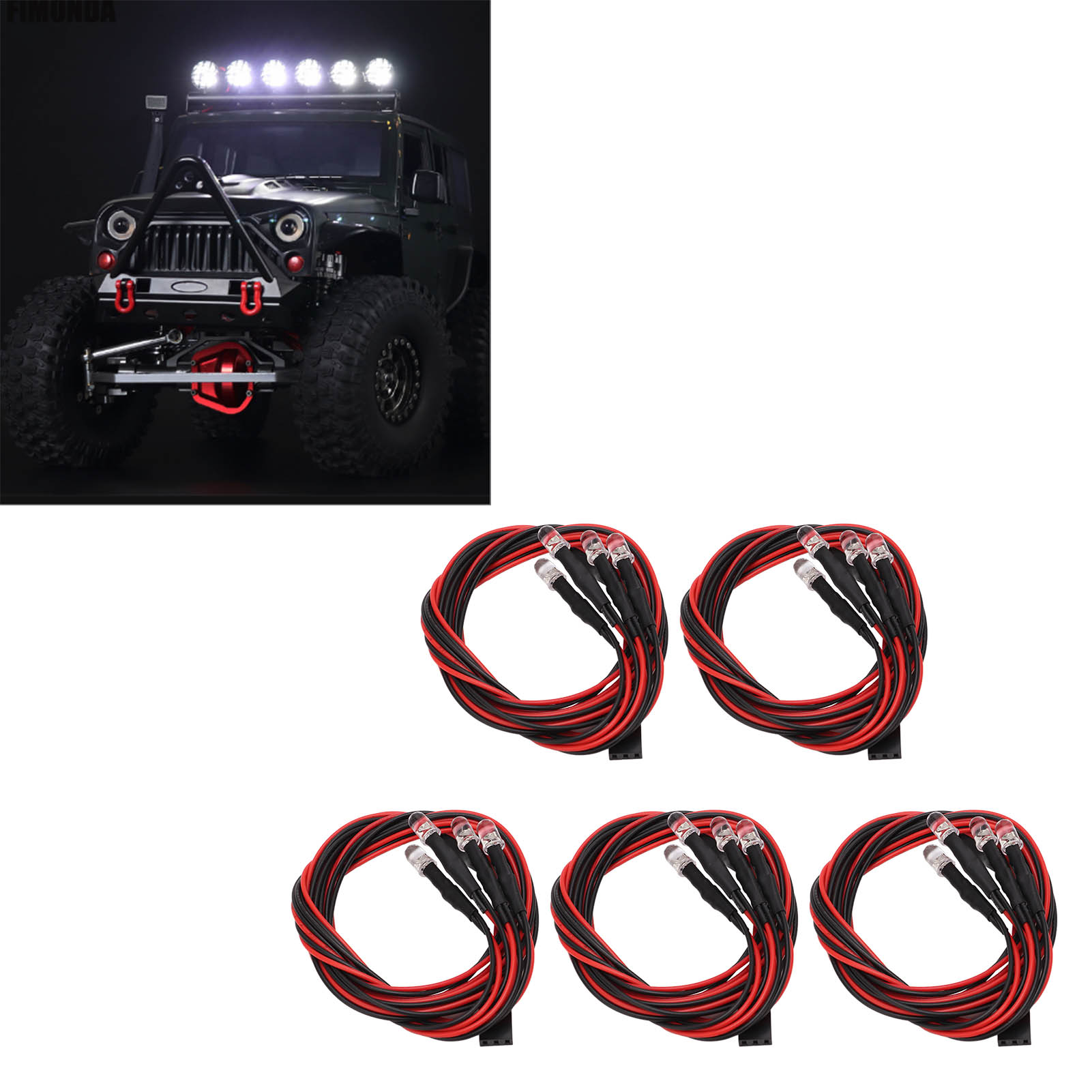 5 Sets 4 LED RC Auto-Lichter H – Led Light Kit Rc Bewertung und Preis